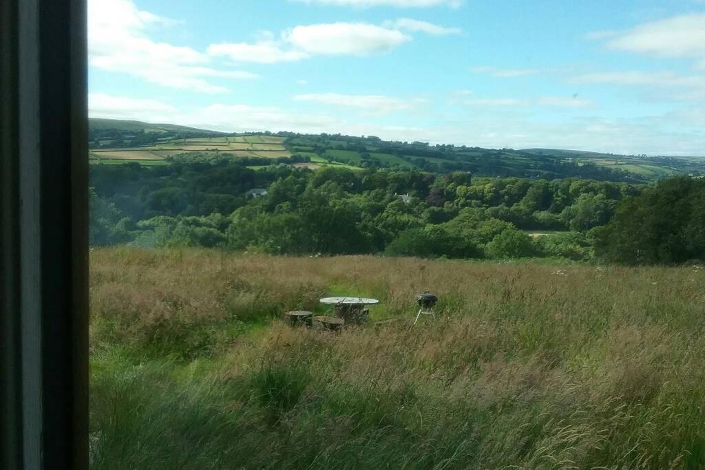 Stags View,Unique Eco Cabin, Dartmoor Views 사우스브렌트 외부 사진