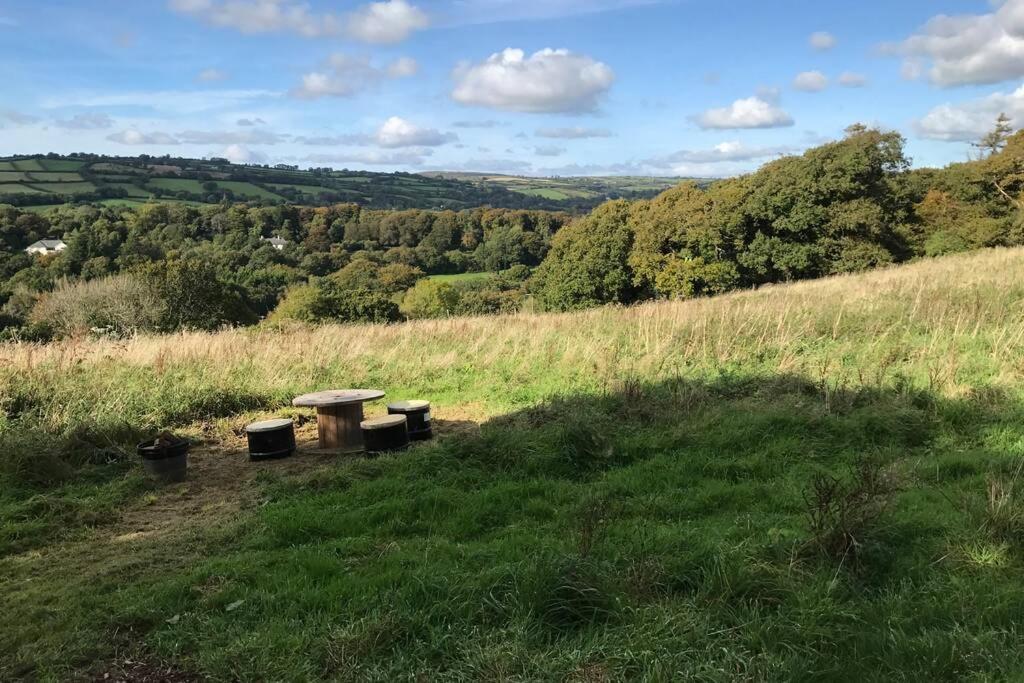 Stags View,Unique Eco Cabin, Dartmoor Views 사우스브렌트 외부 사진