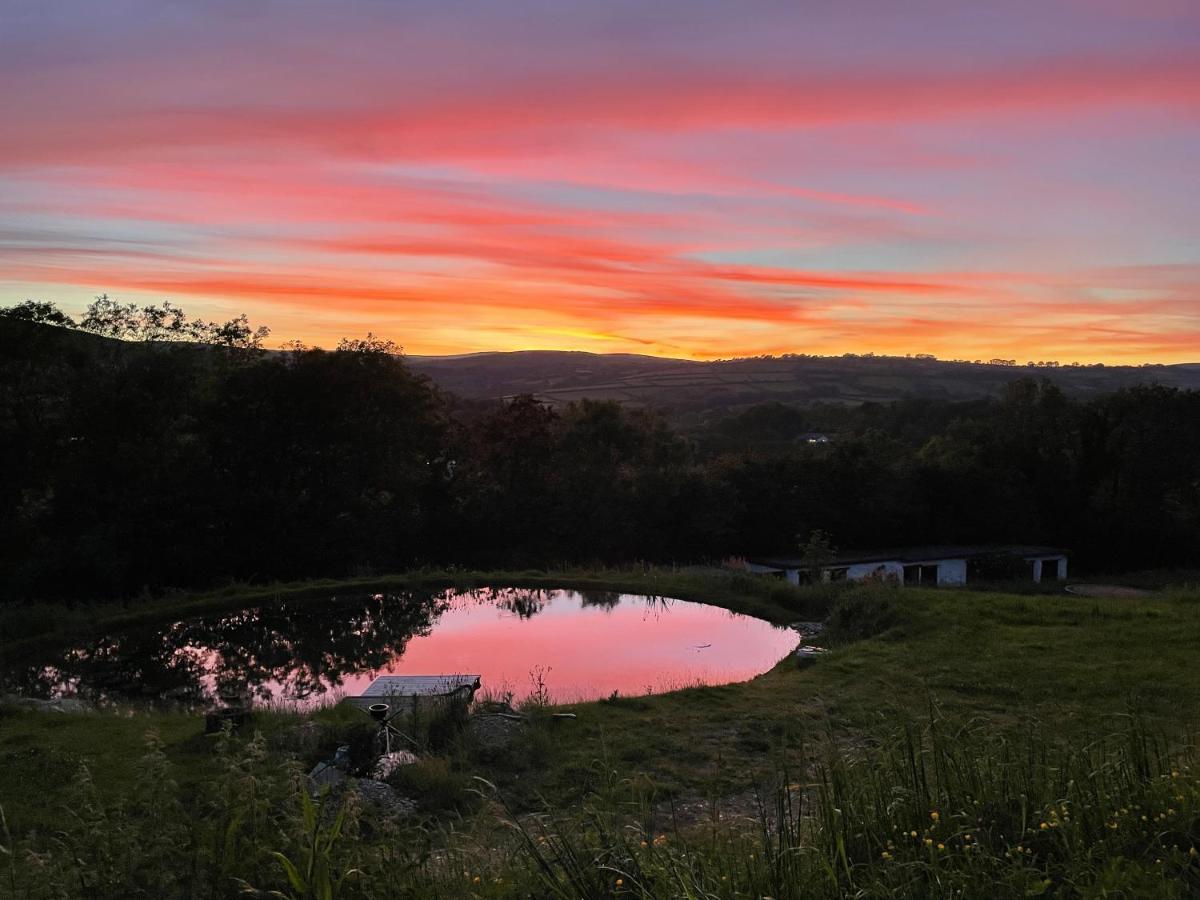 Stags View,Unique Eco Cabin, Dartmoor Views 사우스브렌트 외부 사진
